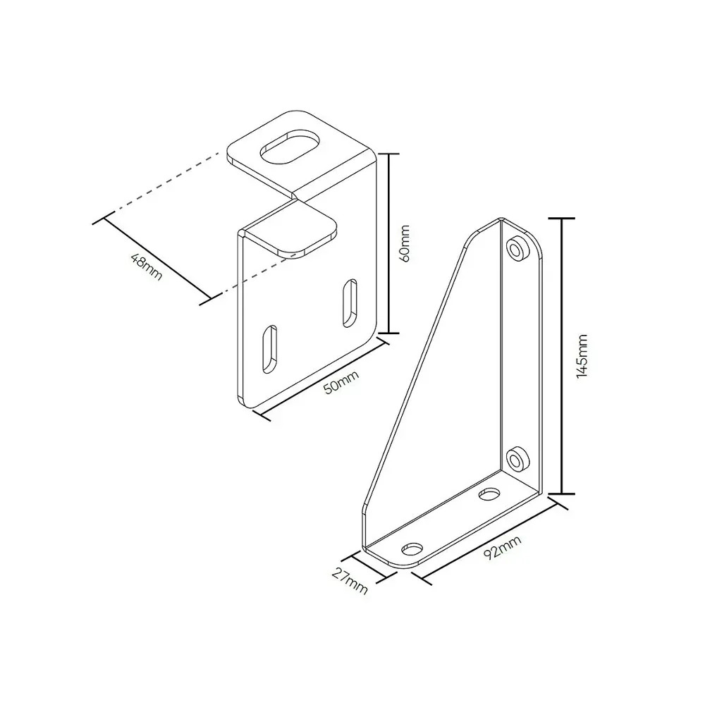 Pytes BK1 Wall Mount Brackets for V5 Batteries